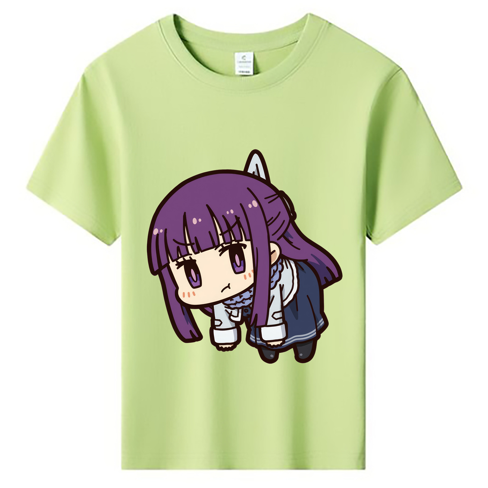 （画像用） 葬送のフリーレン Frieren 綿100％キッズTシャツ（フロントプリント）